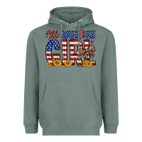 Sage all american girl Heavyweight Hoodie - Zillion Design Studio