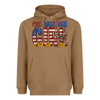Toasted Coconut all american girl Heavyweight Hoodie - Zillion Design Studio