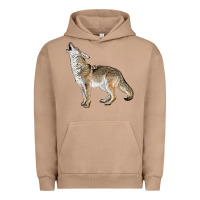 Pigment Burro Howling Coyote Urban Hoodie - LillyAllenDesigns