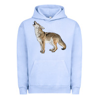Pigment Grape Ice Howling Coyote Urban Hoodie - LillyAllenDesigns