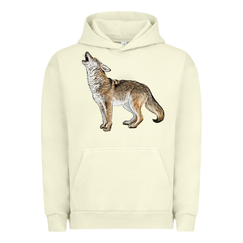 Howling Coyote Urban Hoodie by LillyAllenDesigns | Teevron