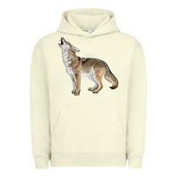 Pigment Pistachio Howling Coyote Urban Hoodie - LillyAllenDesigns