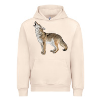 Sandshell Howling Coyote Urban Hoodie - LillyAllenDesigns