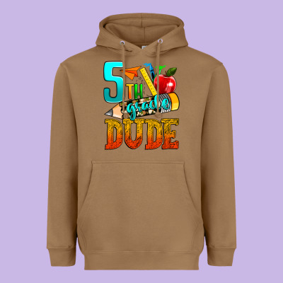 5th Grade Dude Heavyweight Hoodie Designed By Texasbilliewilder