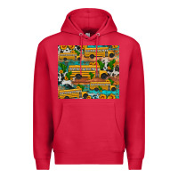 Cardinal school bus cactus sunflower Premium Hoodie - Artiststas