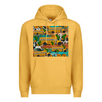 Mustard school bus cactus sunflower Premium Hoodie - Artiststas