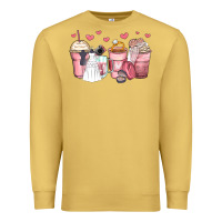 Antique Gold wedding bride coffee cups Premium Sweatshirt - Zillion Design Studio
