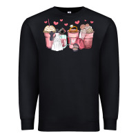 Black wedding bride coffee cups Premium Sweatshirt - Zillion Design Studio