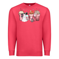 Cardinal wedding bride coffee cups Premium Sweatshirt - Zillion Design Studio