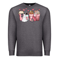 Charcoal Heather wedding bride coffee cups Premium Sweatshirt - Zillion Design Studio