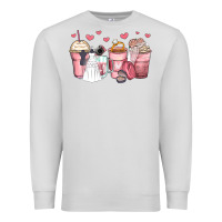 Dove Grey wedding bride coffee cups Premium Sweatshirt - Zillion Design Studio