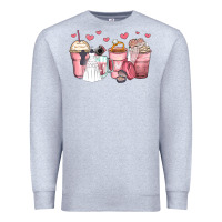 Heather Grey wedding bride coffee cups Premium Sweatshirt - Zillion Design Studio