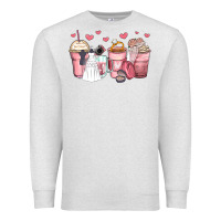 Oatmeal Heather wedding bride coffee cups Premium Sweatshirt - Zillion Design Studio