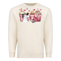 Sandshell wedding bride coffee cups Premium Sweatshirt - Zillion Design Studio