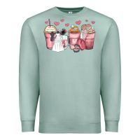 Seafoam wedding bride coffee cups Premium Sweatshirt - Zillion Design Studio