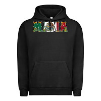 Pigment Black mexican flag mama Urban Hoodie - Jasminsmagicworld