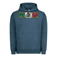 Pigment Midnight Navy mexican flag mama Urban Hoodie - Jasminsmagicworld