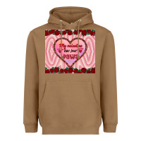 Toasted Coconut my valentine has four paws Heavyweight Hoodie - RanaPortraitStore