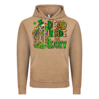 Dead Inside But Lucky  With Skeleton Vintage Hoodie | Teevron
