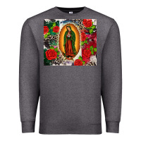Charcoal Heather Lady of Guadalupe Premium Sweatshirt - CTS Tumbler Store