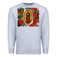 Heather Grey Lady of Guadalupe Premium Sweatshirt - CTS Tumbler Store
