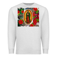 Oatmeal Heather Lady of Guadalupe Premium Sweatshirt - CTS Tumbler Store