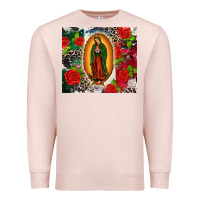Pale Pink Lady of Guadalupe Premium Sweatshirt - CTS Tumbler Store