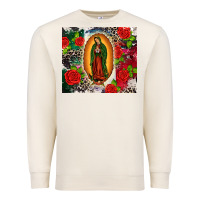 Sandshell Lady of Guadalupe Premium Sweatshirt - CTS Tumbler Store