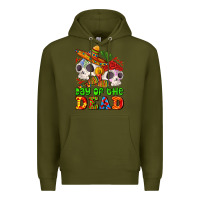 Army Green mexican day of the dead Premium Hoodie - AdoDesignShop