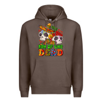 Coffee mexican day of the dead Premium Hoodie - AdoDesignShop