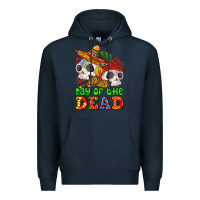 Navy mexican day of the dead Premium Hoodie - AdoDesignShop