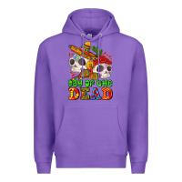 Purple mexican day of the dead Premium Hoodie - AdoDesignShop