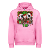 Fuchsia Pink it's christmas y'all heifers Urban Hoodie - Jasminsmagicworld