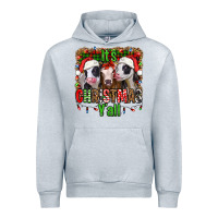 Heather Grey it's christmas y'all heifers Urban Hoodie - Jasminsmagicworld