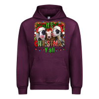 Mauve Wine it's christmas y'all heifers Urban Hoodie - Jasminsmagicworld