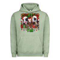 Pigment Oil Green it's christmas y'all heifers Urban Hoodie - Jasminsmagicworld