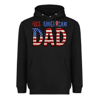 Black all american dad Heavyweight Hoodie - Zillion Design Studio