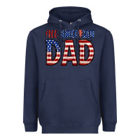 Navy all american dad Heavyweight Hoodie - Zillion Design Studio