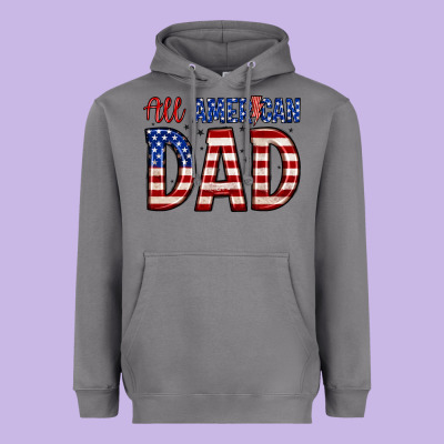 All American Dad Heavyweight Hoodie Designed By Zillion Design Studio