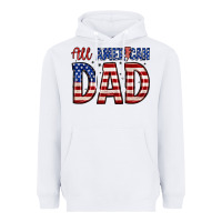 White all american dad Heavyweight Hoodie - Zillion Design Studio
