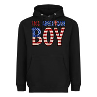 Black all American boy Heavyweight Hoodie - Zillion Design Studio
