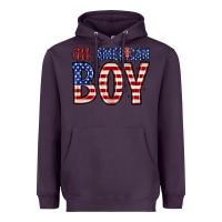 Plum all American boy Heavyweight Hoodie - Zillion Design Studio
