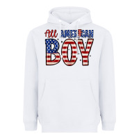 White all American boy Heavyweight Hoodie - Zillion Design Studio