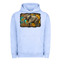 Pigment Grape Ice western sunflowers elephant Urban Hoodie - LillyAllenDesigns