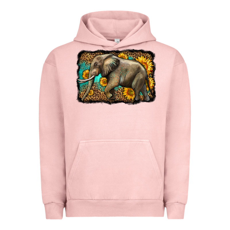 Western Sunflowers Elephant Urban Hoodie by LillyAllenDesigns | Teevron