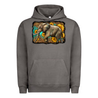 Pigment Tornado western sunflowers elephant Urban Hoodie - LillyAllenDesigns