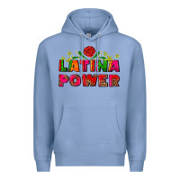 Colony Blue latina power Premium Hoodie - AdoDesignShop