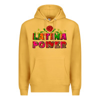 Mustard latina power Premium Hoodie - AdoDesignShop