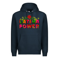Navy latina power Premium Hoodie - AdoDesignShop