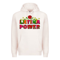Pale Pink latina power Premium Hoodie - AdoDesignShop